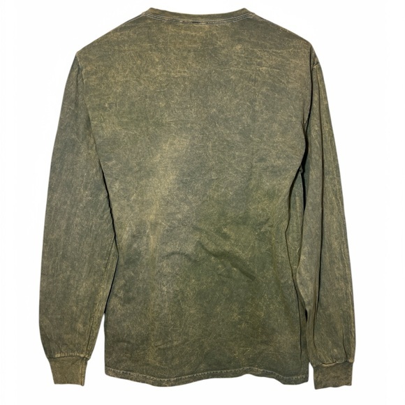 Pink Floyd 2020 Men M Dark Side Moon 1973 Long Sleeve Army Green Prism T Shirt - Picture 2 of 4